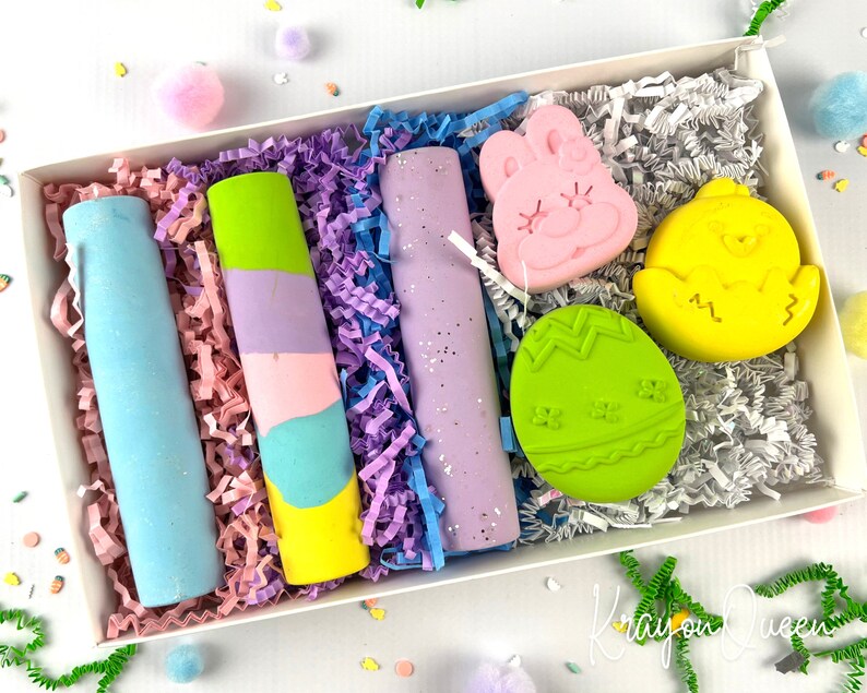 Personalized Easter Sidewalk Chalk - Scented Fun for Kids' Easter Baskets