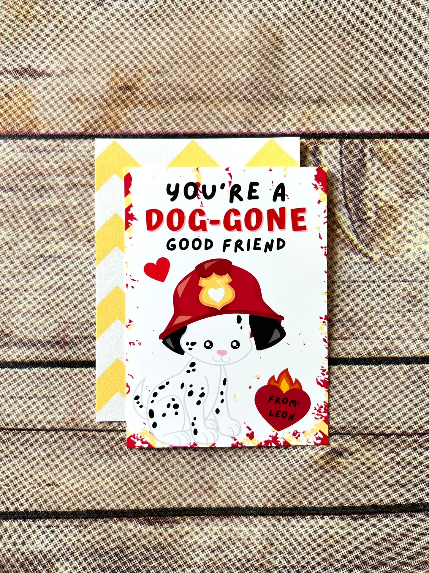 Fireman Valentines Cards. Kids. Fire truck crayons. Class favors. Valentines Day. Kids class favors with crayons. Firefighters valentines.