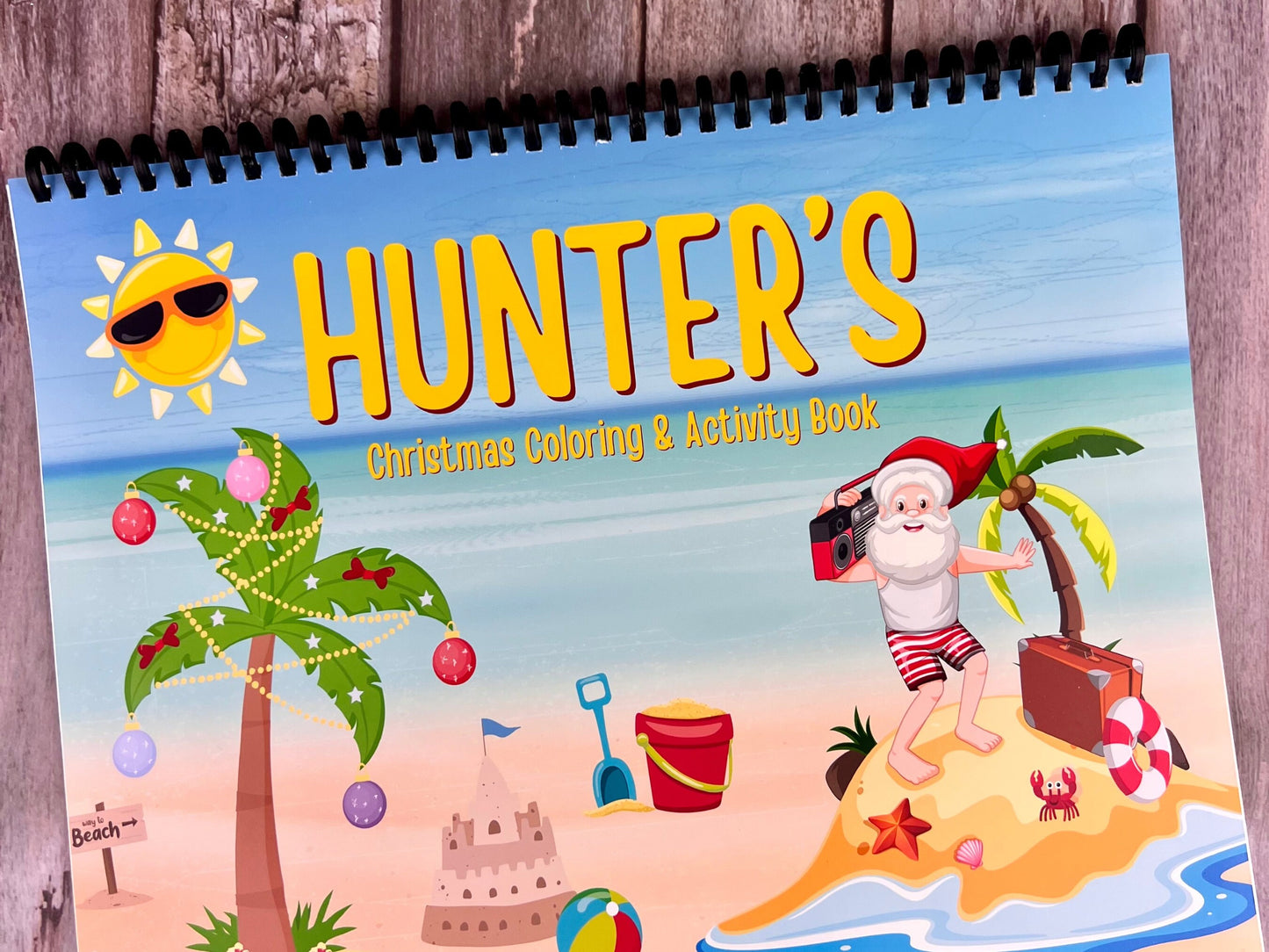 Personalized Kids Color Books - Christmas Coloring Fun - Unique Gifts for Birthdays, Holidays, Stocking Stuffers - Travel Activity Books