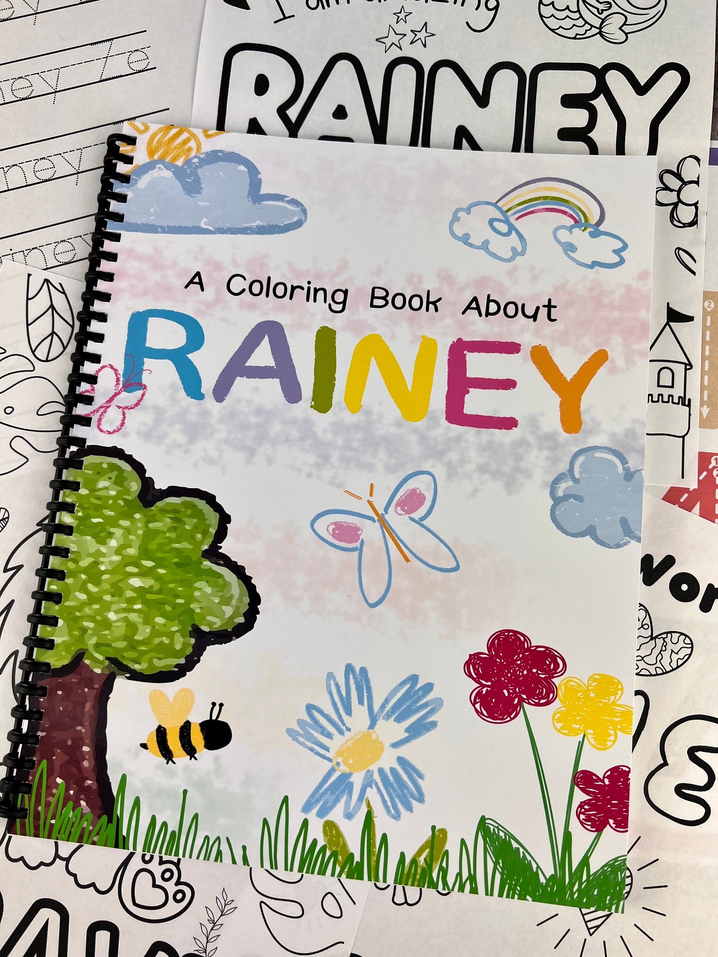 Personalized Kids Color Books - Coloring Fun Activity Pages - Unique Kids Gifts for Birthdays and Holidays - Travel Activity Books