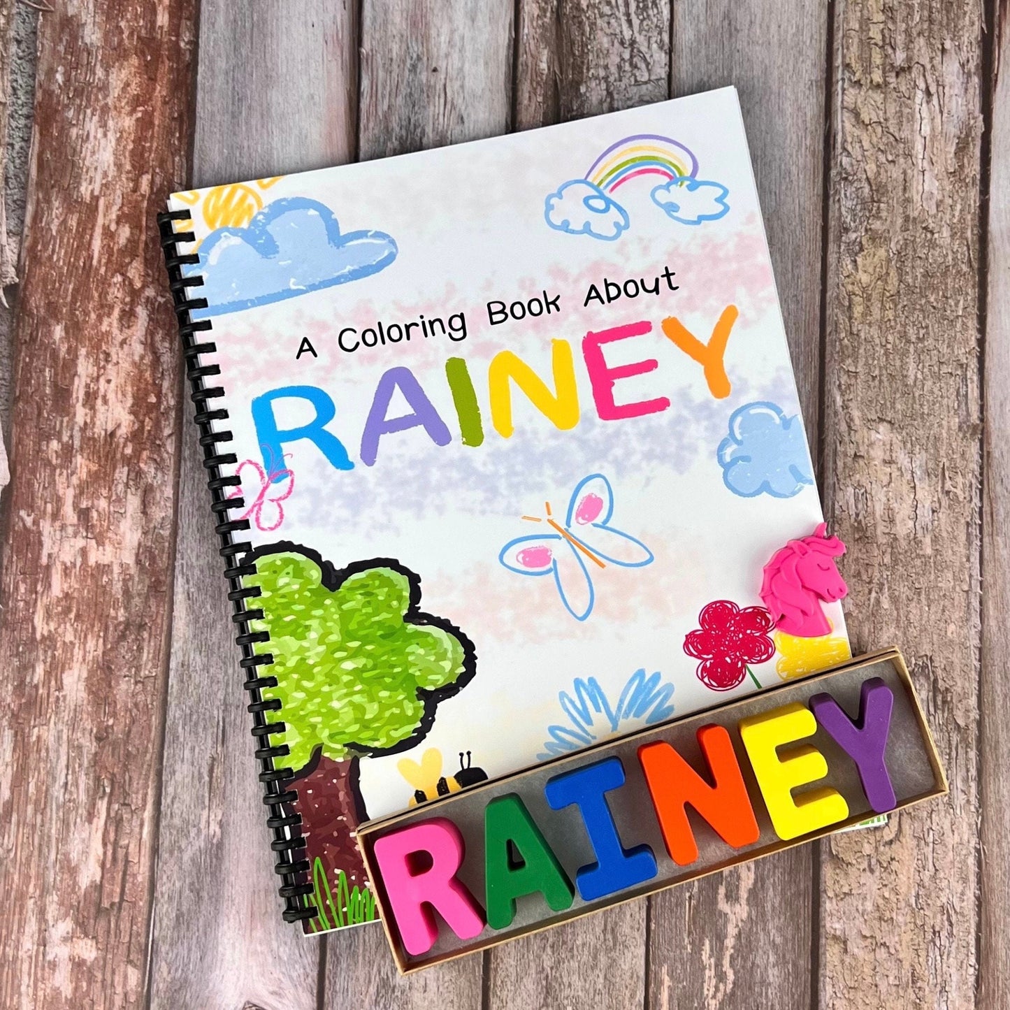 Personalized Kids Color Books - Coloring Fun Activity Pages - Unique Kids Gifts for Birthdays and Holidays - Travel Activity Books
