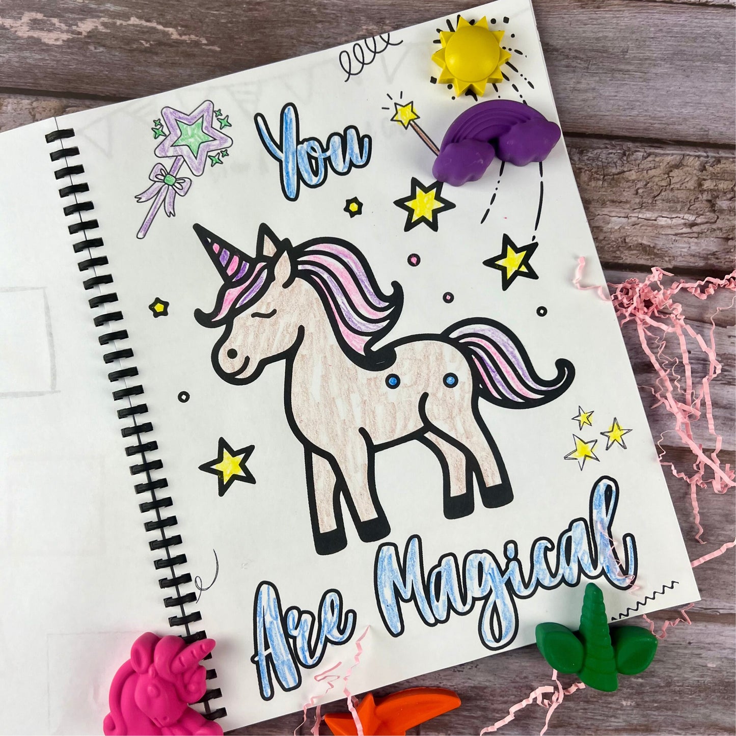 Personalized Unicorn Activity Books for Kids: Engaging Coloring Fun - Unique Gift Set with Unicorn Crayon Gift Box