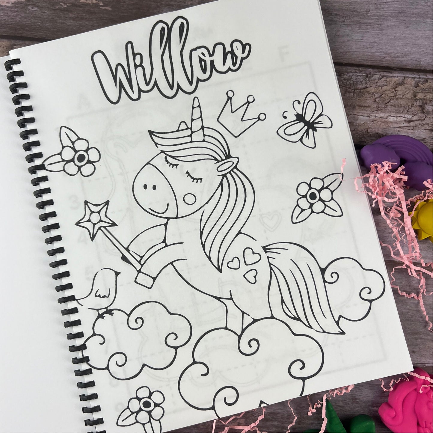 Personalized Unicorn Activity Books for Kids: Engaging Coloring Fun - Unique Gift Set with Unicorn Crayon Gift Box