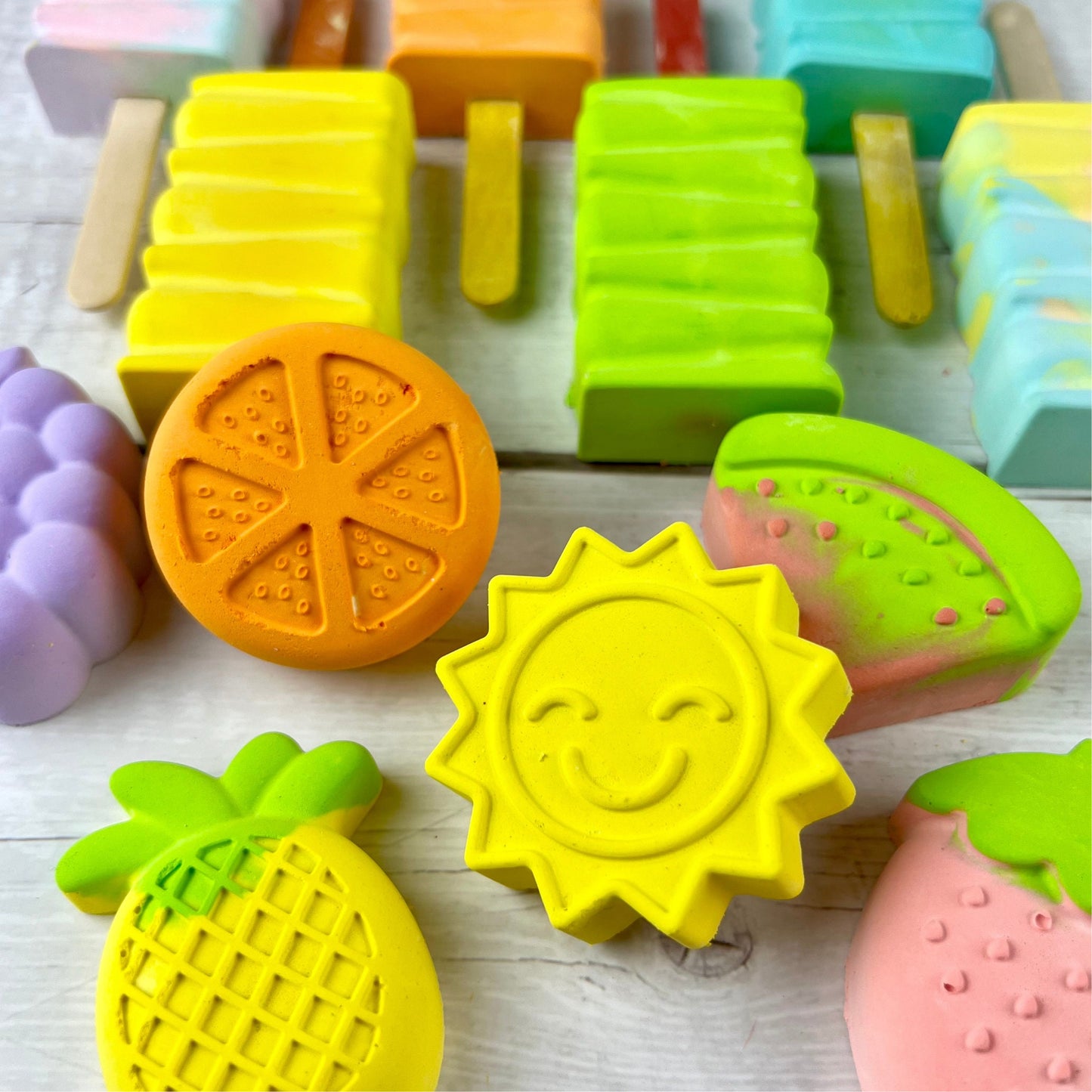 Personalized Summer Chalk Set - Popsicle Theme - Perfect for Kids' Graduation & End-of-Year Gifts