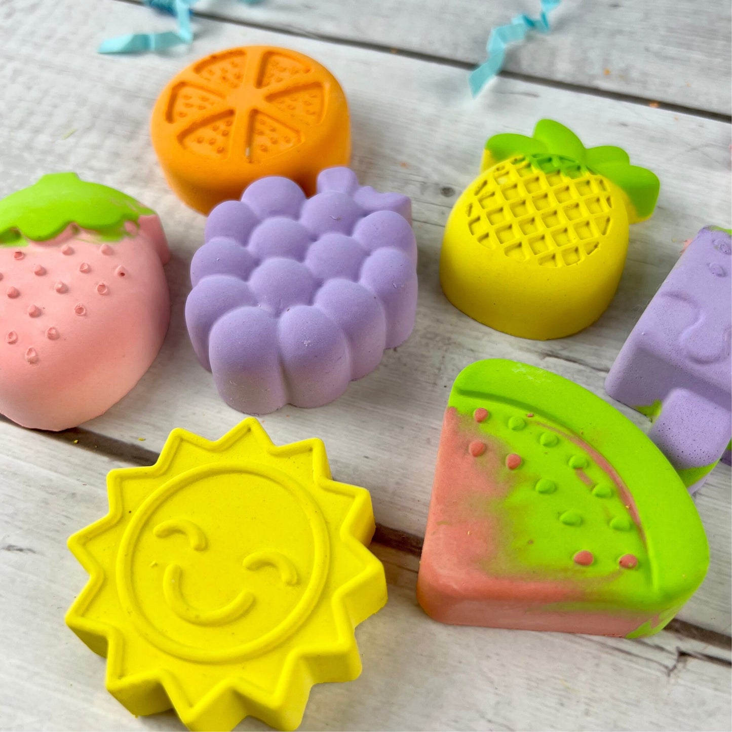 Custom Summer Fruit Chalk: Ideal Class Favors for Kids' Graduation & End-of-Year Gifts