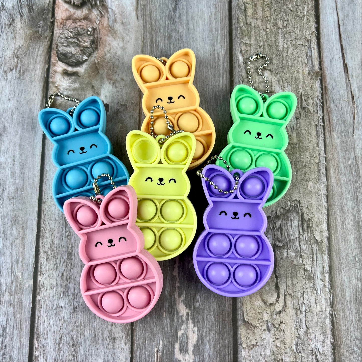 Custom Easter Bunny Fidget Pop Toy - Ideal for Easter Gifts and Basket Fillers