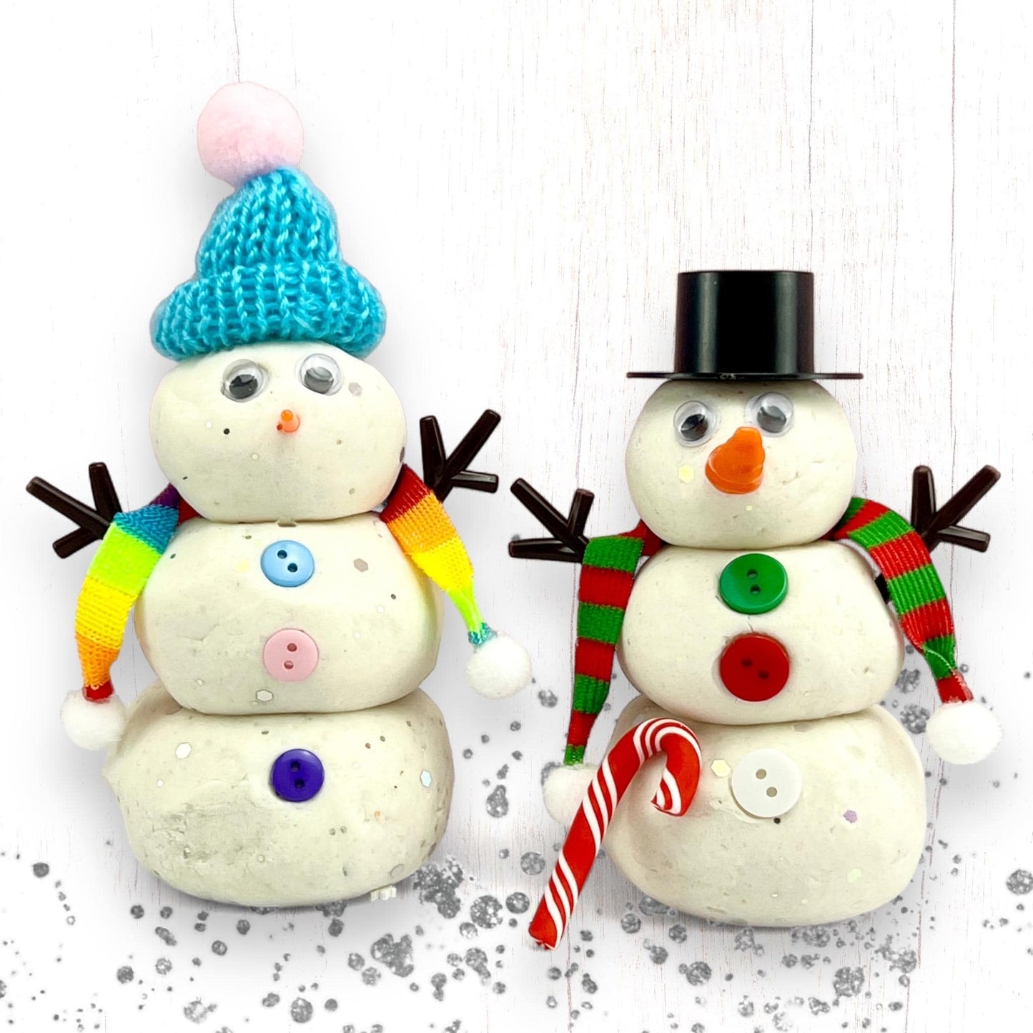 Scented Play Dough Snowman Kit - Holiday Stocking Stuffer Delight for Children