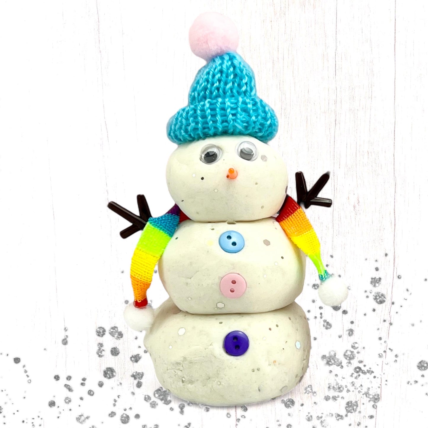 Scented Play Dough Snowman Kit - Holiday Stocking Stuffer Delight for Children