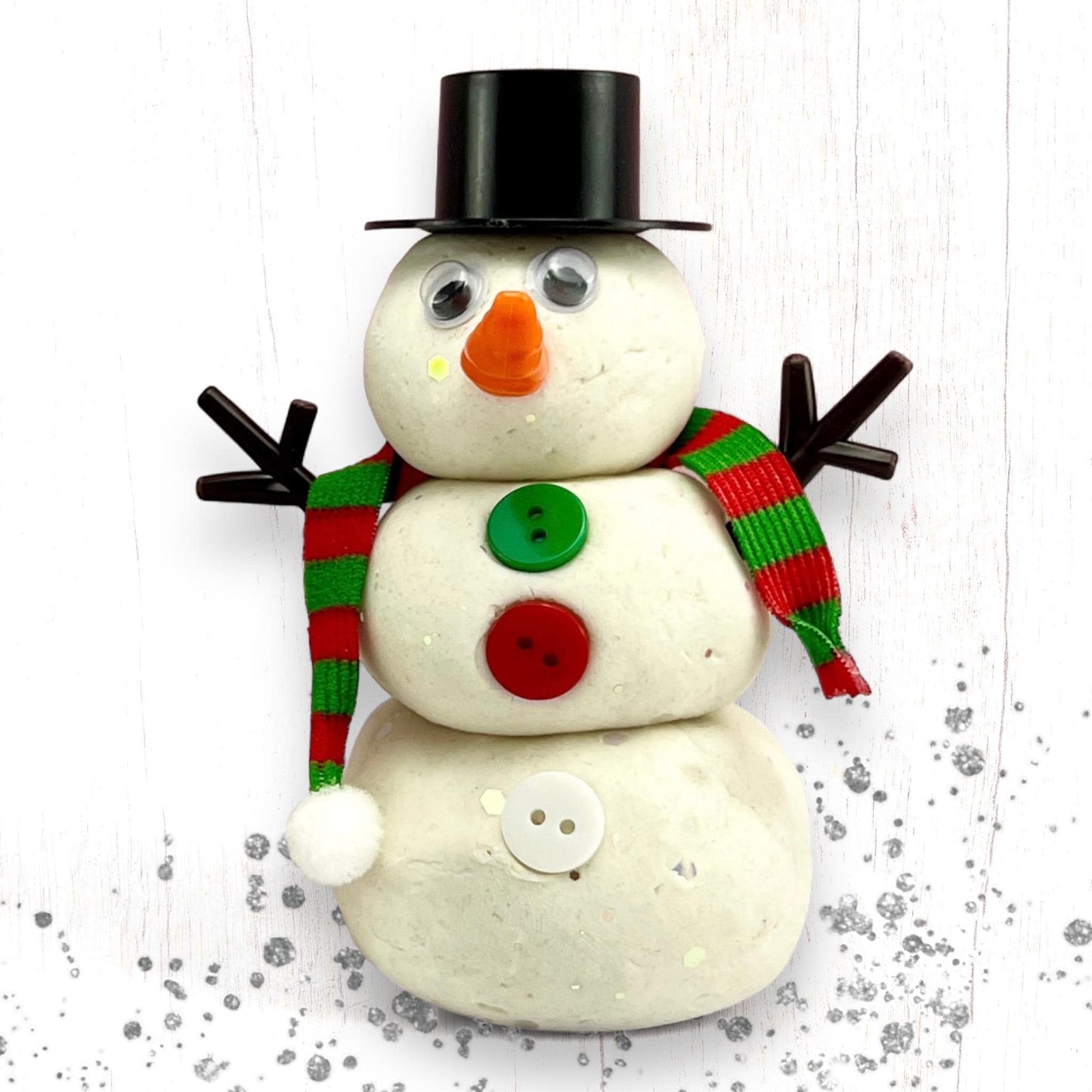 Scented Play Dough Snowman Kit - Holiday Stocking Stuffer Delight for Children
