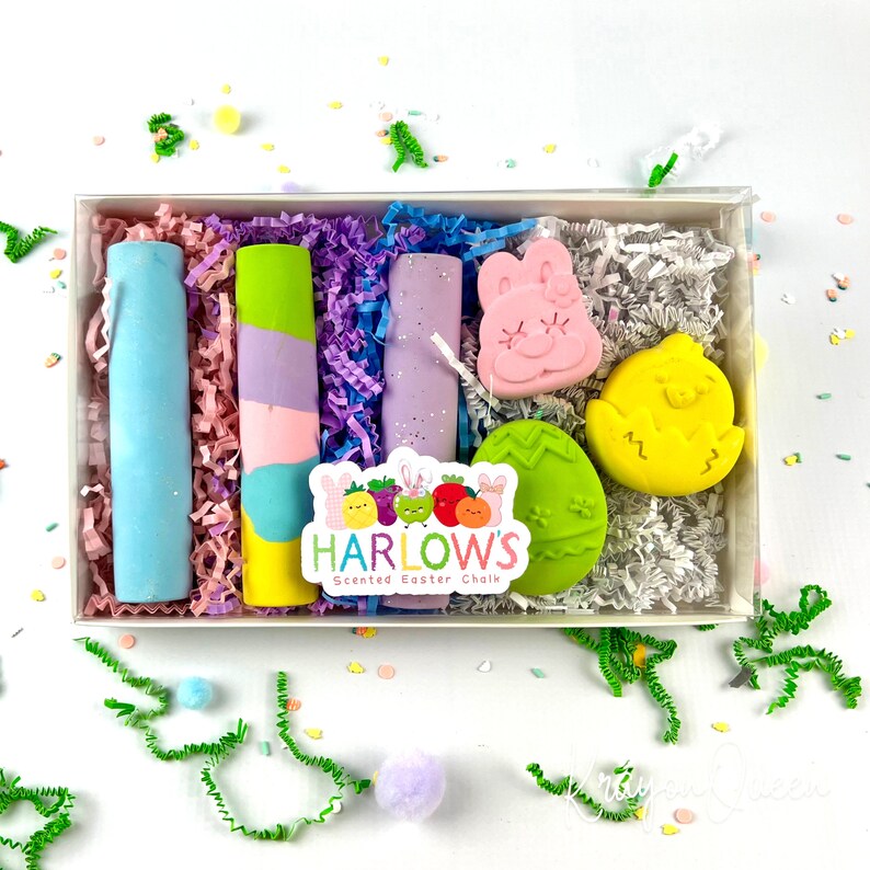 Personalized Easter Sidewalk Chalk - Scented Fun for Kids' Easter Baskets