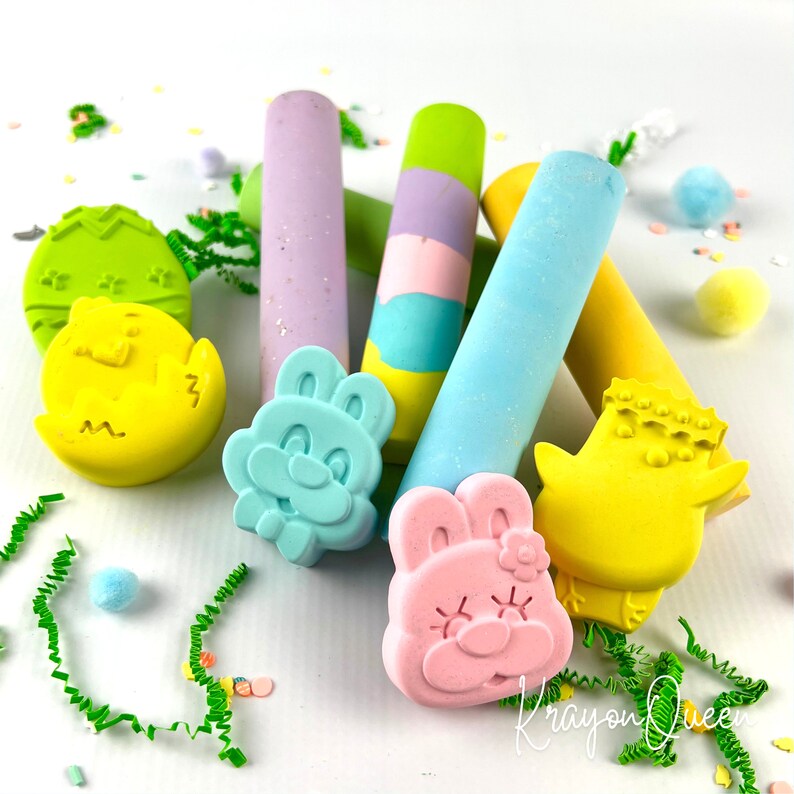 Personalized Easter Sidewalk Chalk - Scented Fun for Kids' Easter Baskets