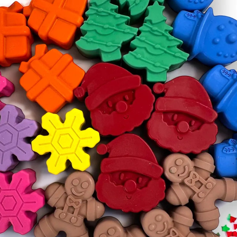 Christmas Shaped Crayons: Festive Stocking Stuffers, Class Favors, and Gifts for Kids