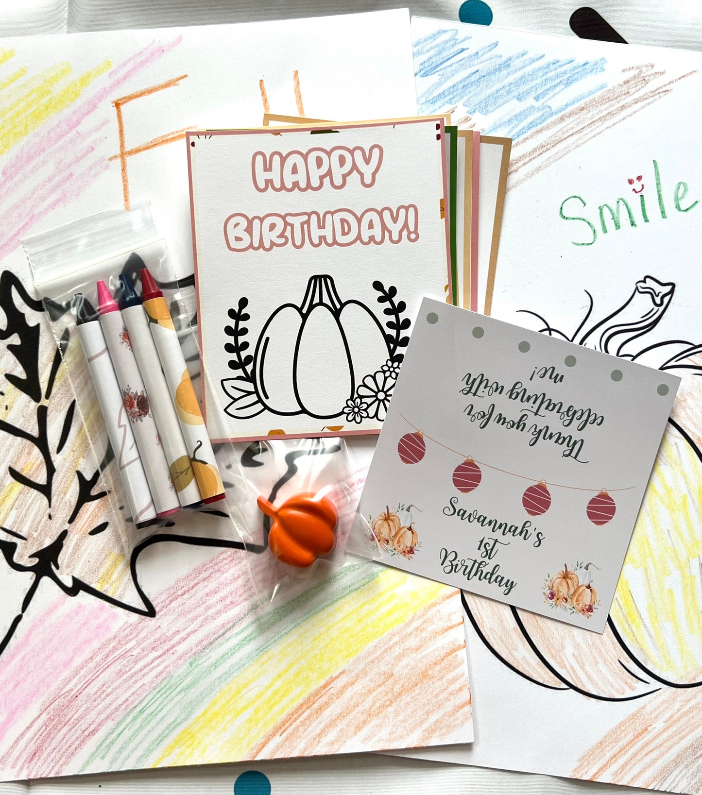 Pumpkin Mini Color Packs. Personalized. Party favors. Kids gifts. Class favors. Pumpkin crayons. Leaf crayons. Birthday favors. lil pumpkin