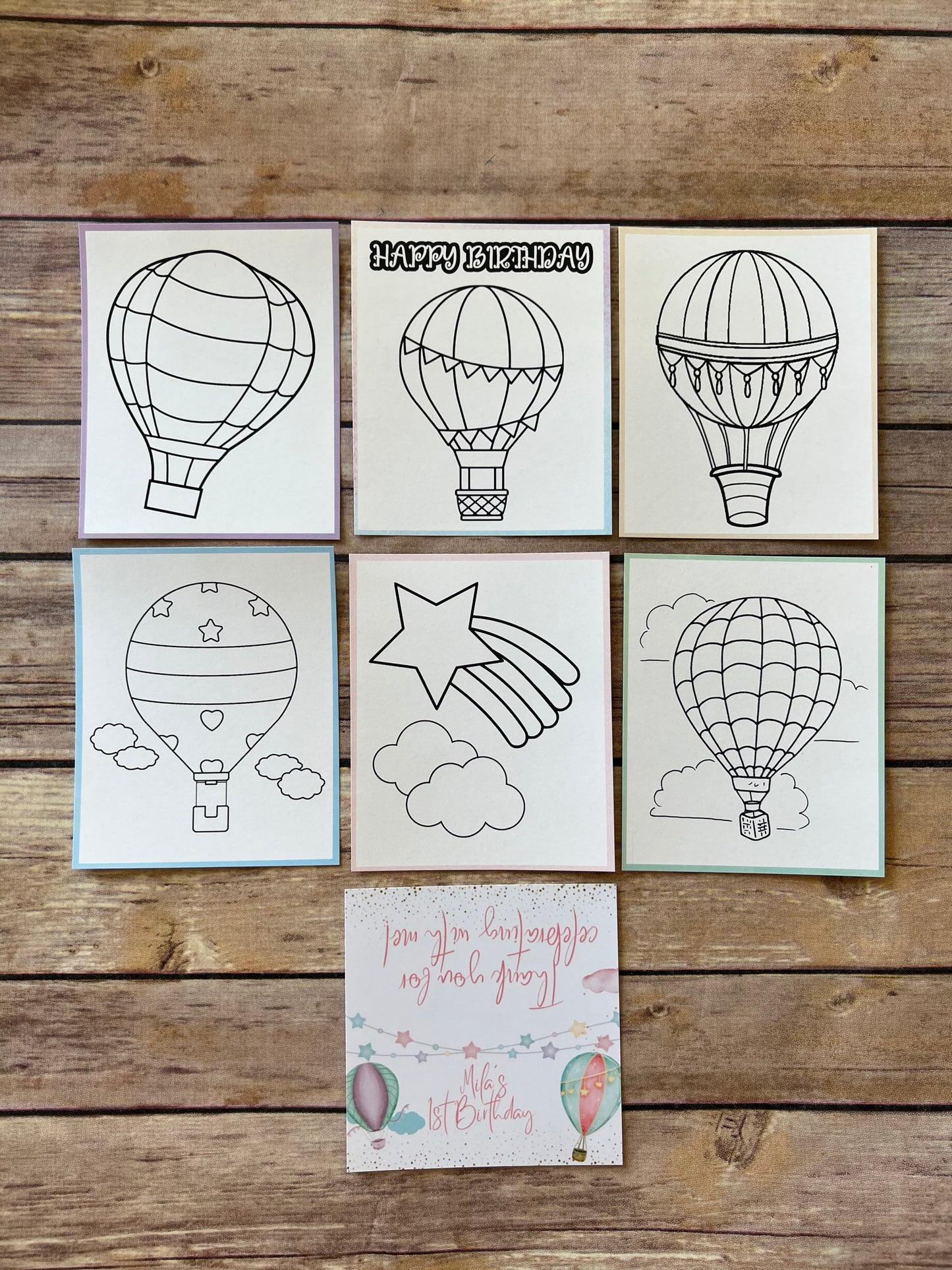 Hot air balloon Mini Color Packs. Personalized. Party favors. Kids gifts. Class favors. Hot air Balloon crayons. . Birthday favors.