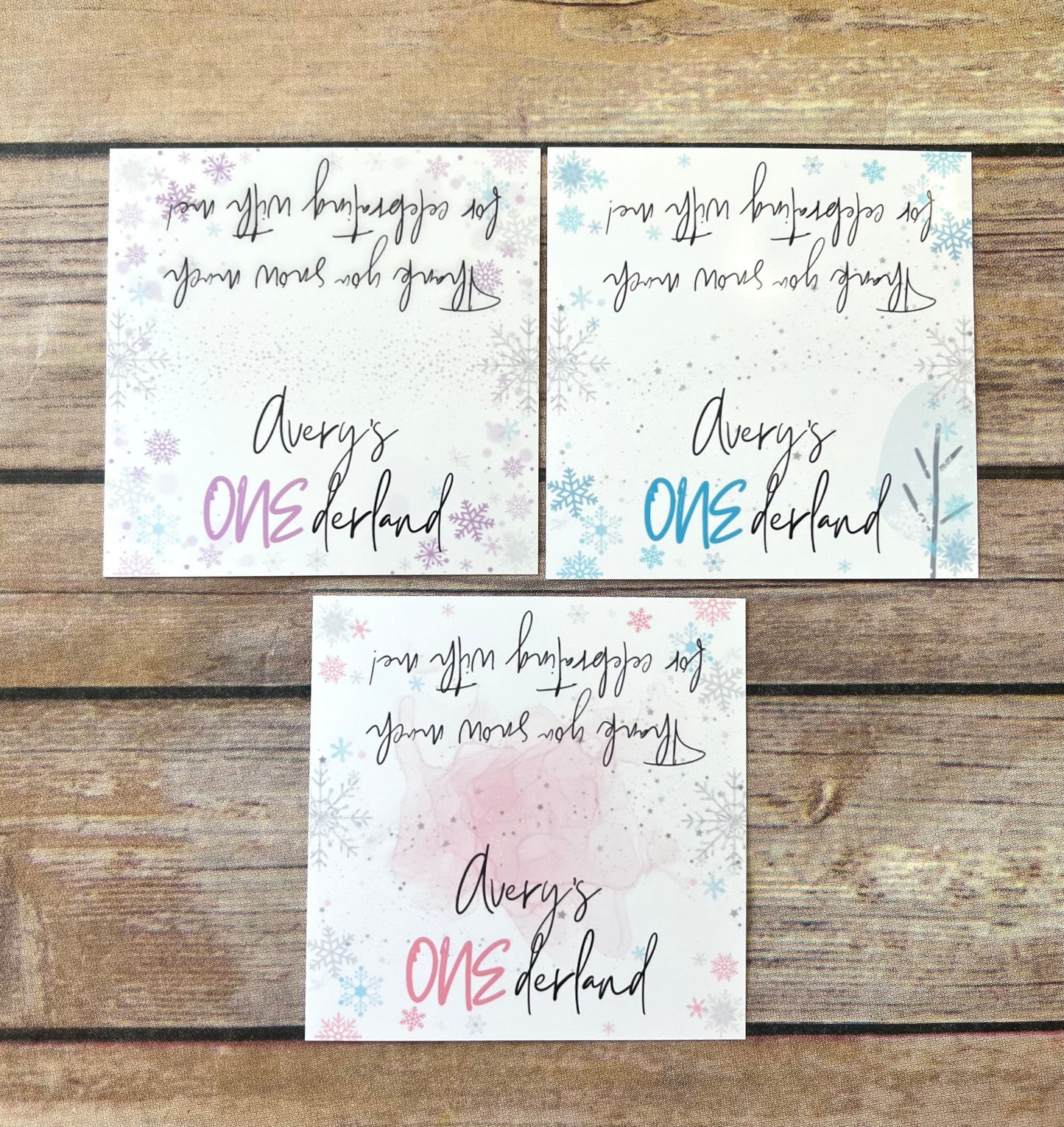 Personalized Winter Onederland Mini Color Packs - Snowflake Crayons for Kids' Gifts, Party Favors, Birthdays, and More