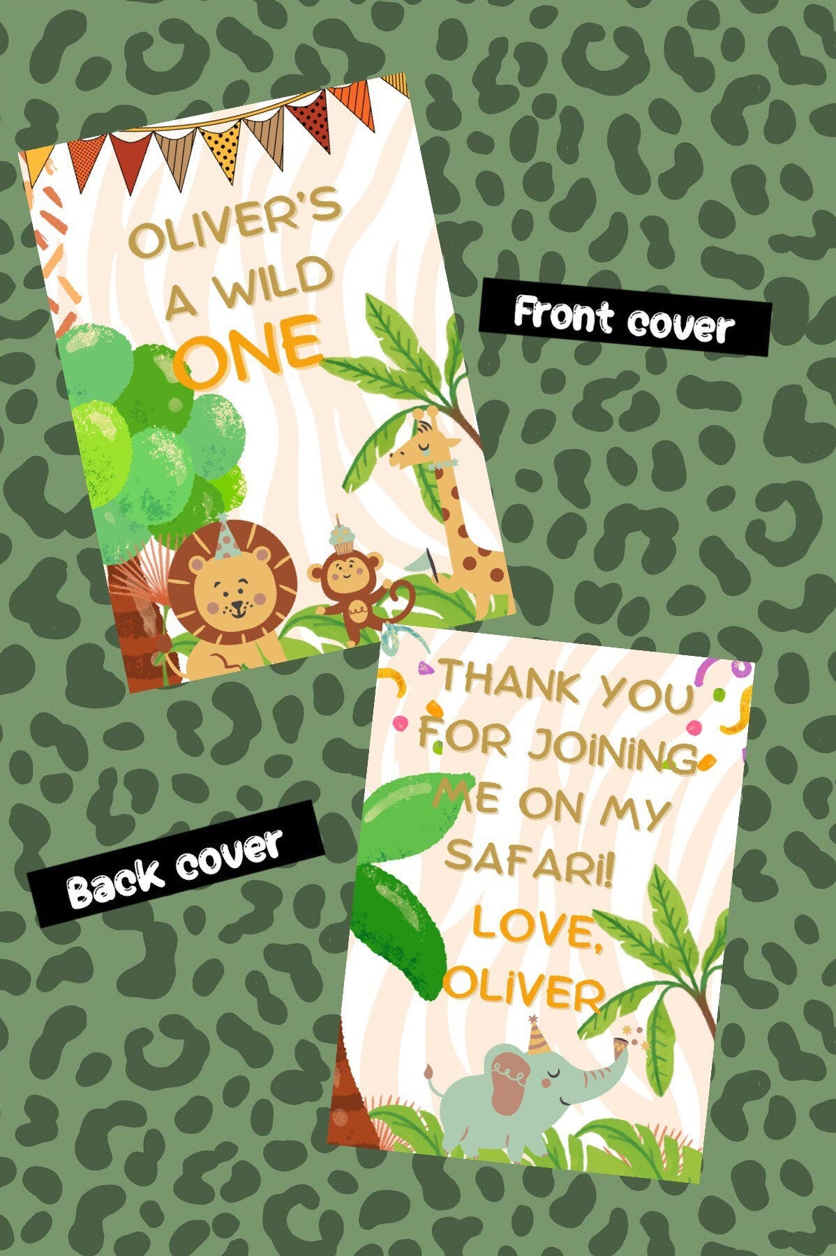 Kids Coloring books. Safari. Personalized. Party favors. Birthday favors. Wild One. Safari crayons. Safari birthday. Two Wild.