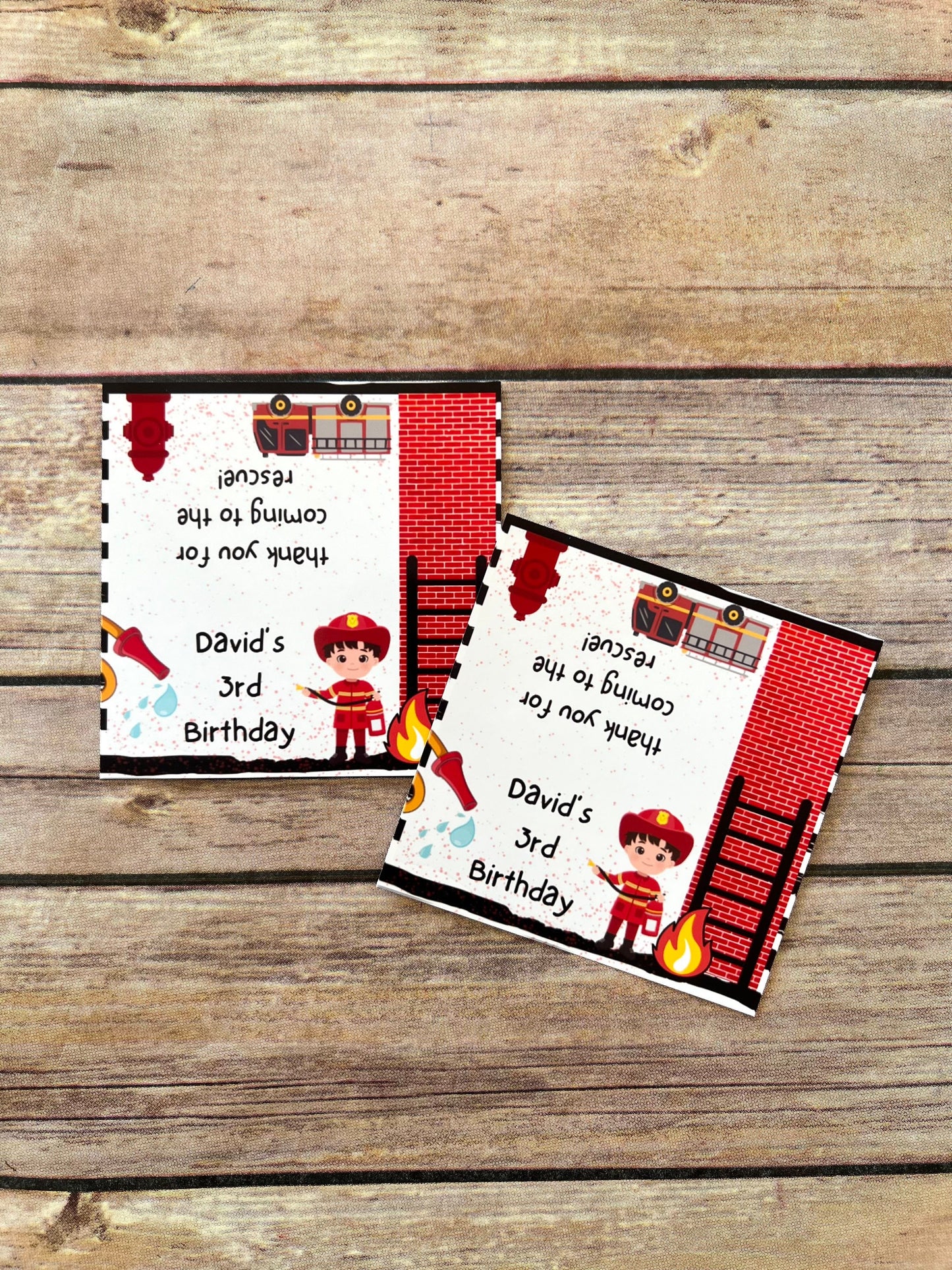 Personalized Fireman Mini Color Packs - Firetruck Crayons for Kids' Gifts, Party Favors, Birthdays, and More