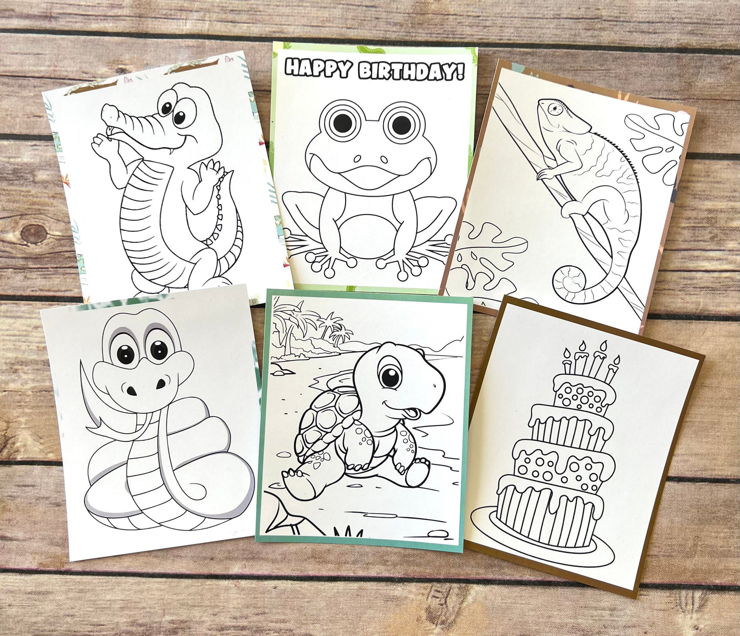 Personalized Reptile Mini Color Packs - Frog and Turtle Crayons - Perfect for Kids' Party Favors, Birthday Gifts, and Classroom Treats