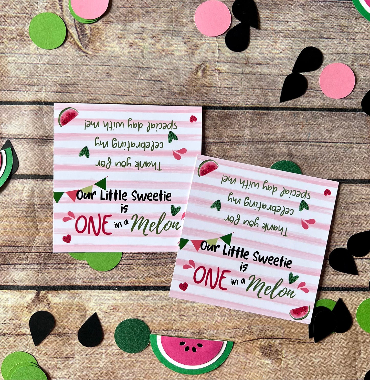 One in a melon mini Color Packs. Personalized. Party favors. Kids gifts. Class favors. Watermelon crayons. Birthday favors. Goodie bags.