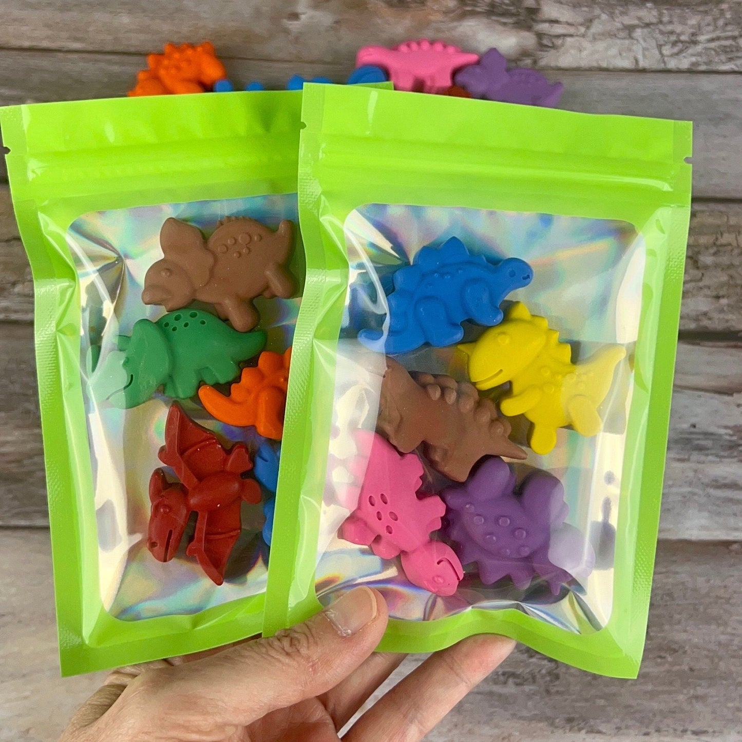 Kids Personalized Dinosaur Valentine Crayon Packs - Ideal for Class Favors