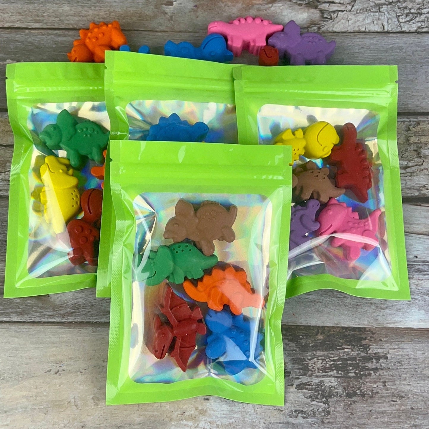 Kids Personalized Dinosaur Valentine Crayon Packs - Ideal for Class Favors