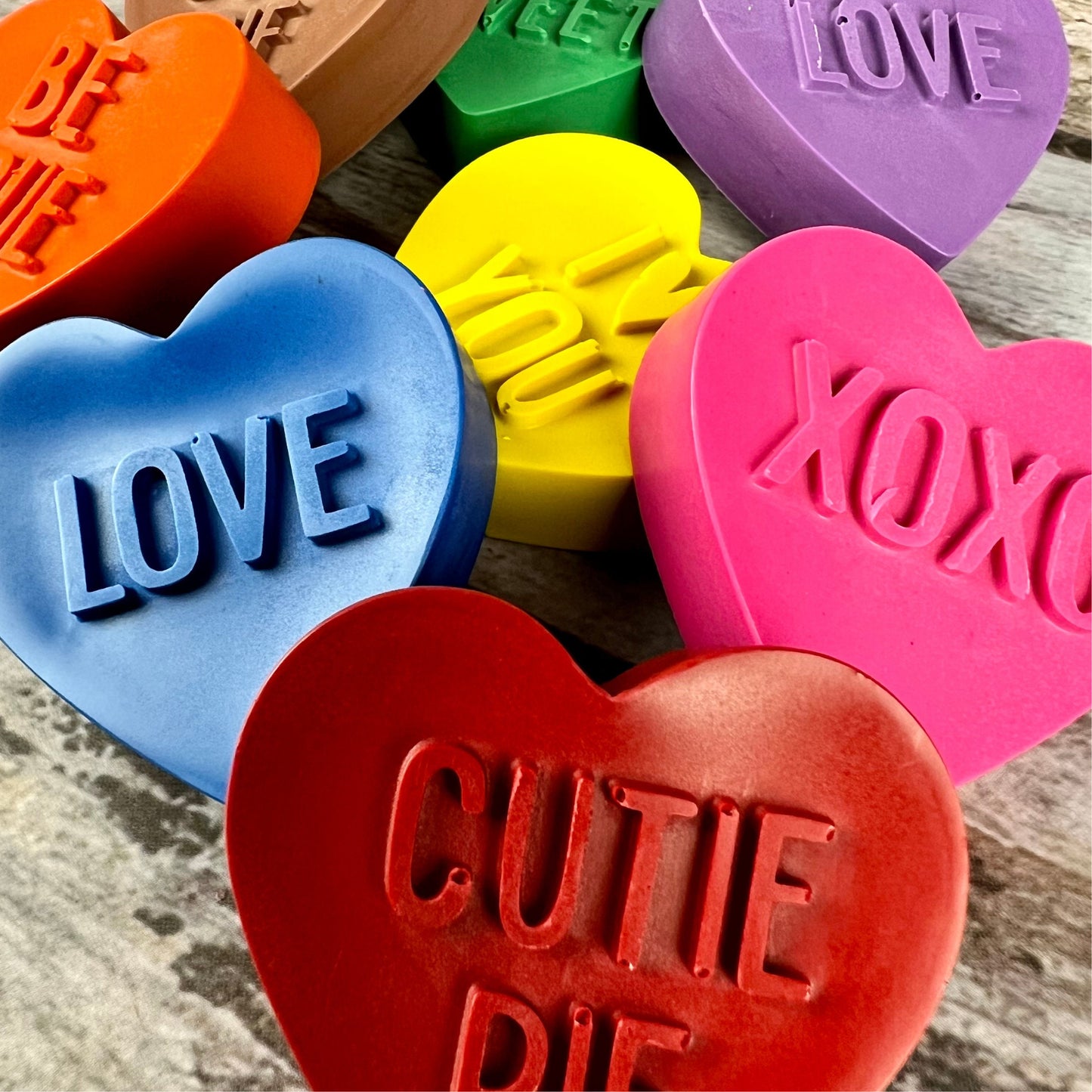 Valentine Heart Crayons - Ideal for Class Favors, Gift Exchanges, and Party Favors