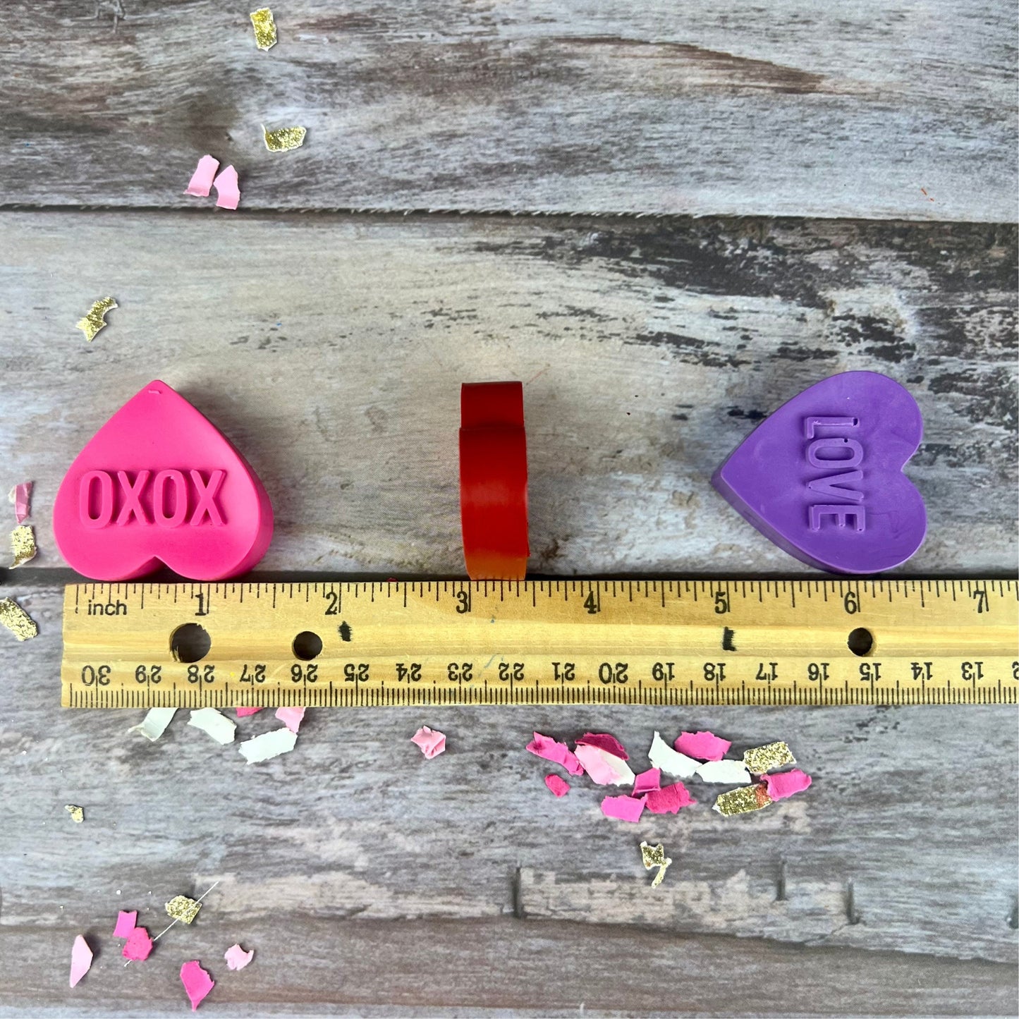 Valentine Heart Crayons - Ideal for Class Favors, Gift Exchanges, and Party Favors