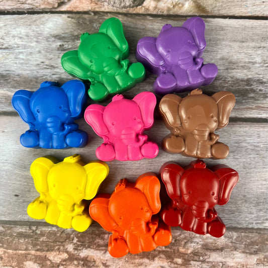 Elephant Crayons for Kids: Vibrant Colors, Perfect for Birthdays, Thank You Gifts, and Wild One Parties - Great for Gifting
