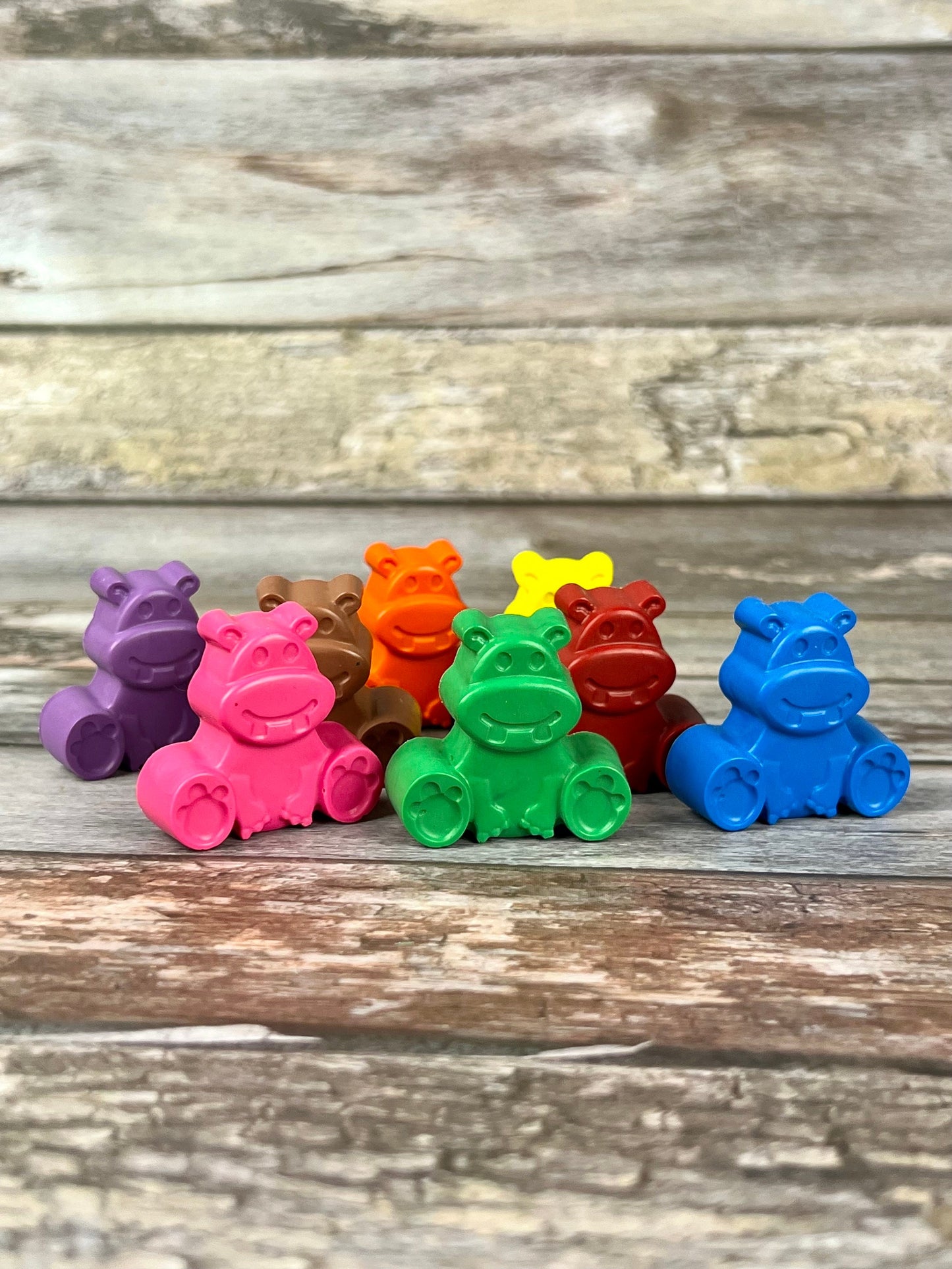 Hippo Crayon Favors - Fun and Colorful Kids Birthday Gifts - Perfect for Safari-Themed Parties and Classroom Gifts