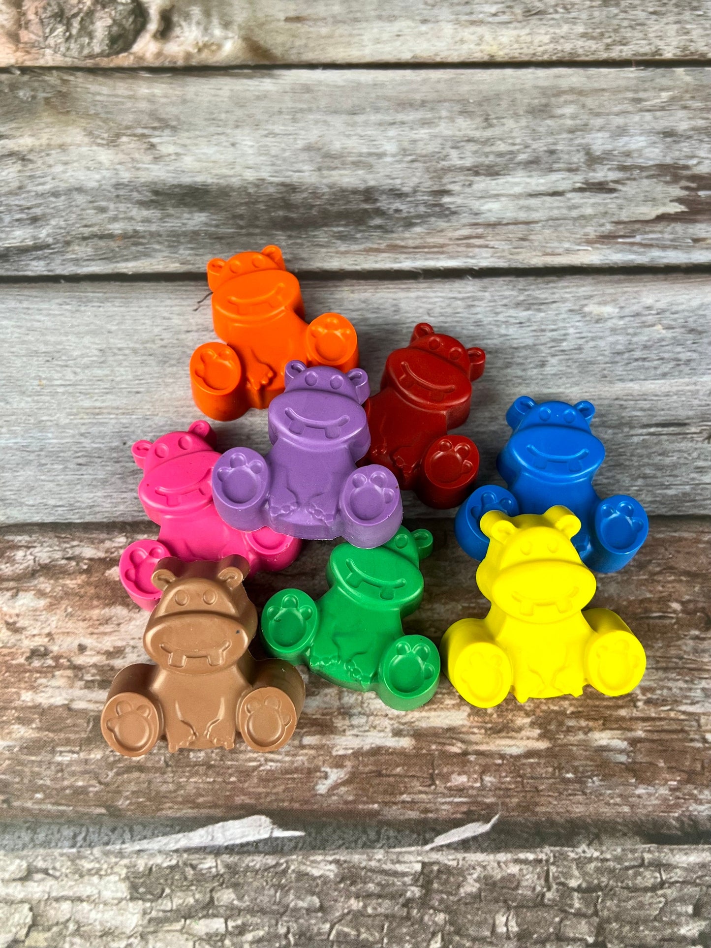 Hippo Crayon Favors - Fun and Colorful Kids Birthday Gifts - Perfect for Safari-Themed Parties and Classroom Gifts