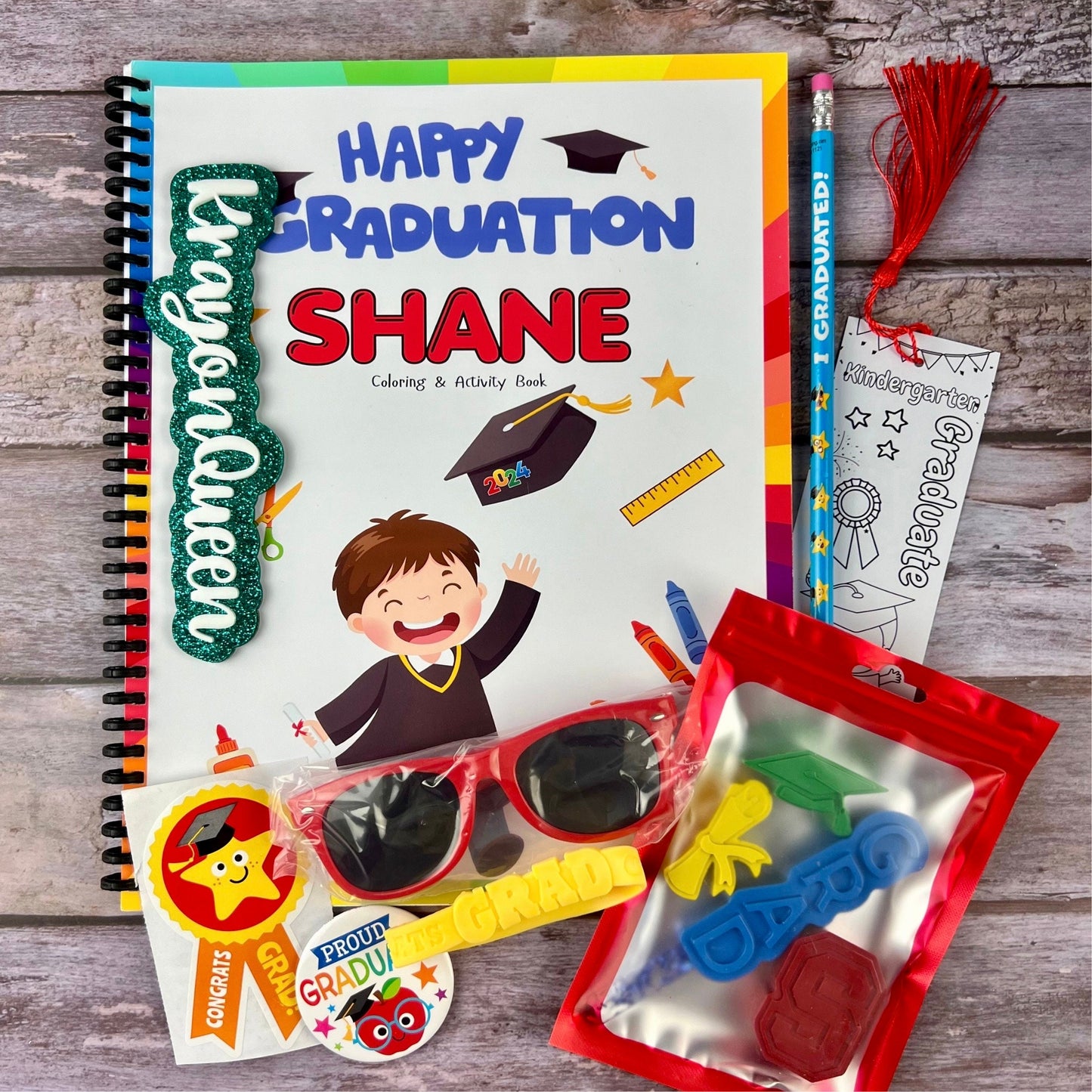 Personalized Coloring Book for Kindergarten Graduation - Perfect Gift & Keepsake for Kids