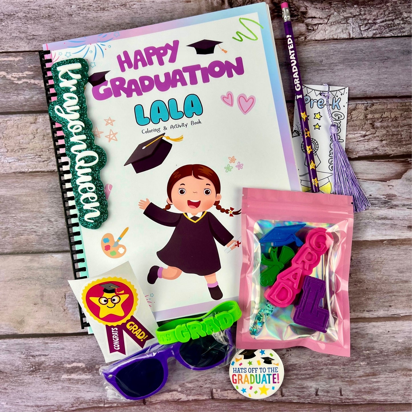 Personalized Coloring Book for Kindergarten Graduation - Perfect Gift & Keepsake for Kids