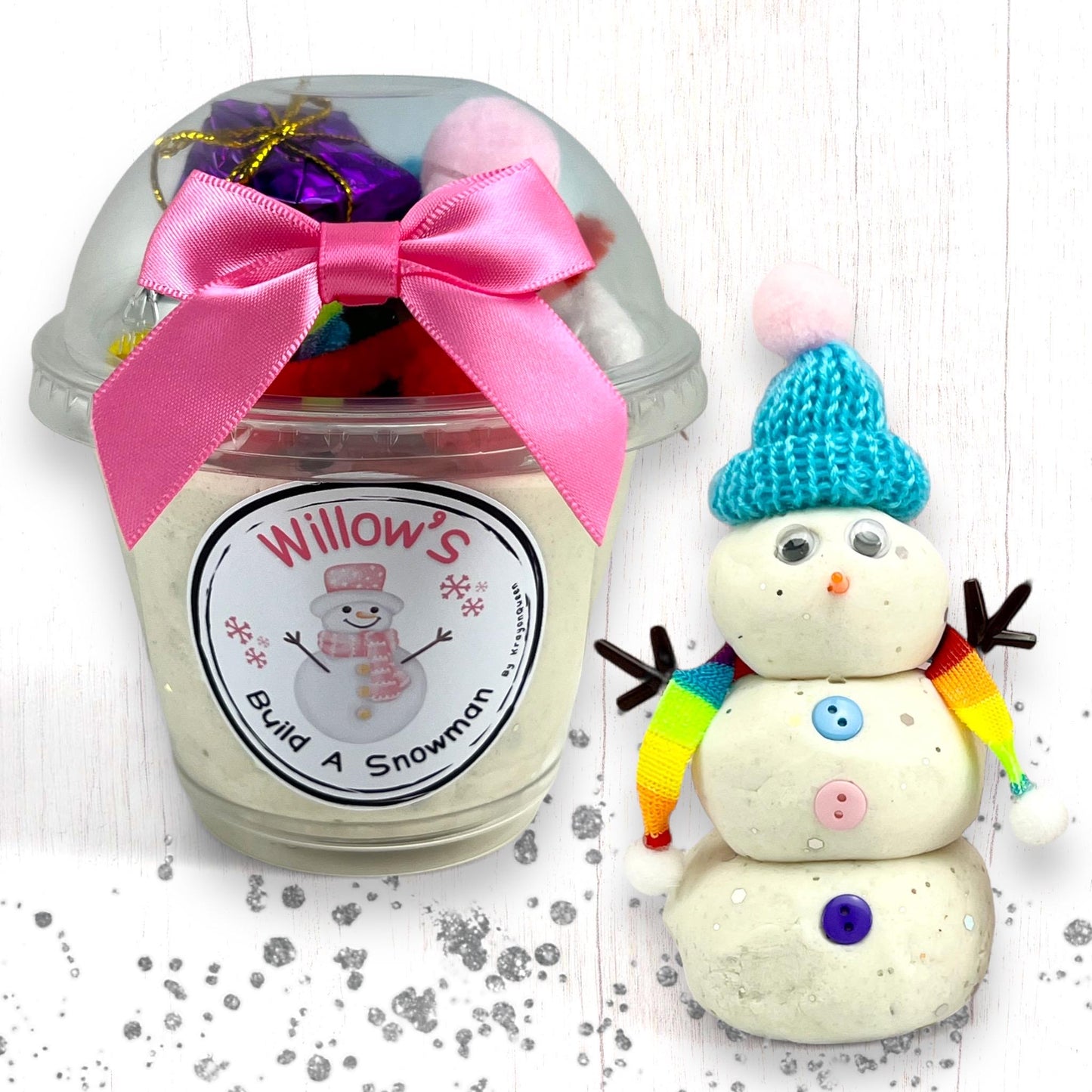 Christmas Fun Scented Snowman Play Dough Kit - Perfect for Stocking Stuffers