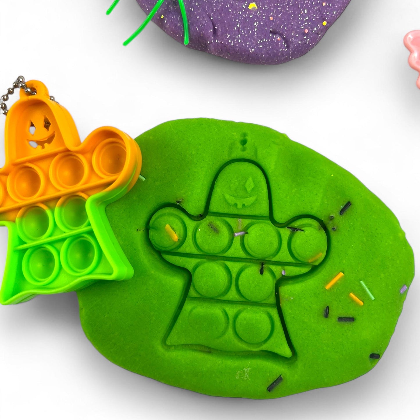 Kids Personalized Halloween Sensory Play Dough Kit - Custom Play Mats - Fun and Unique Halloween Gift